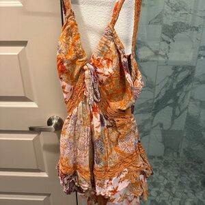 Free People Floral Romper